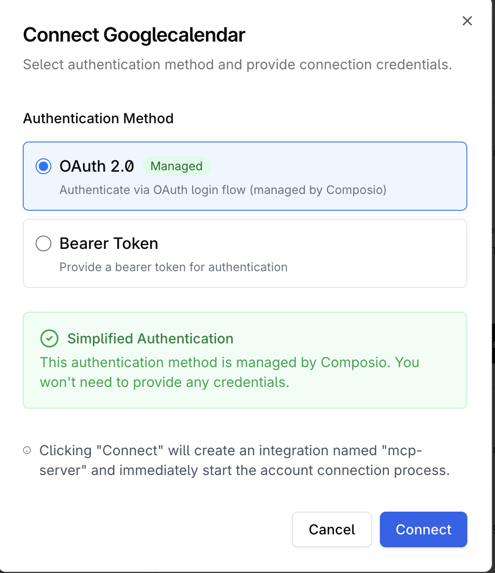 Google Calendar Authentication